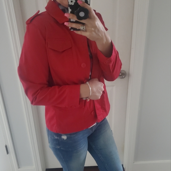 NEW TALBOTS RED JACKET - Picture 3 of 11